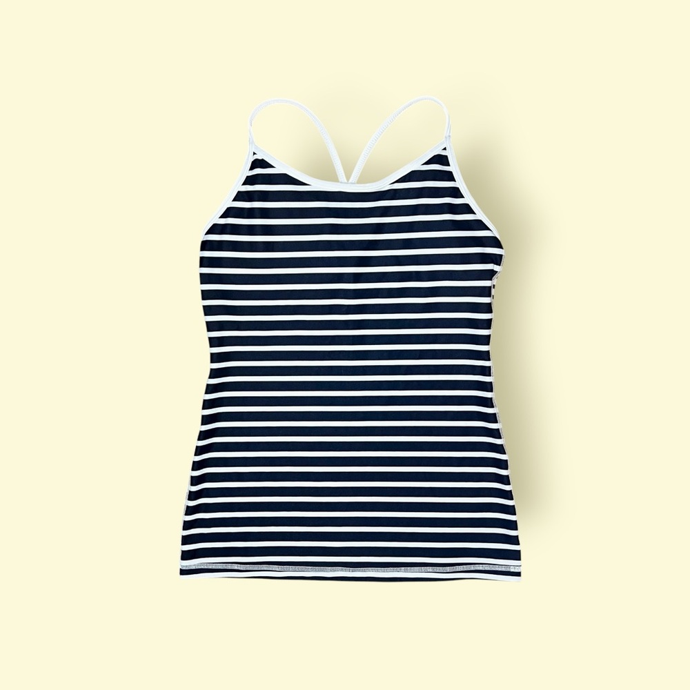 WITH Wear It To Heart Striped Tank Top, Size Medium